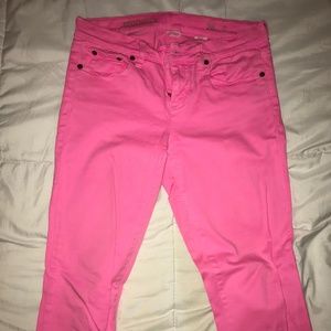 J. Crew Pink Toothpick Jeans
